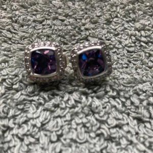 David Yurman Albion Amethyst Petite Earrings